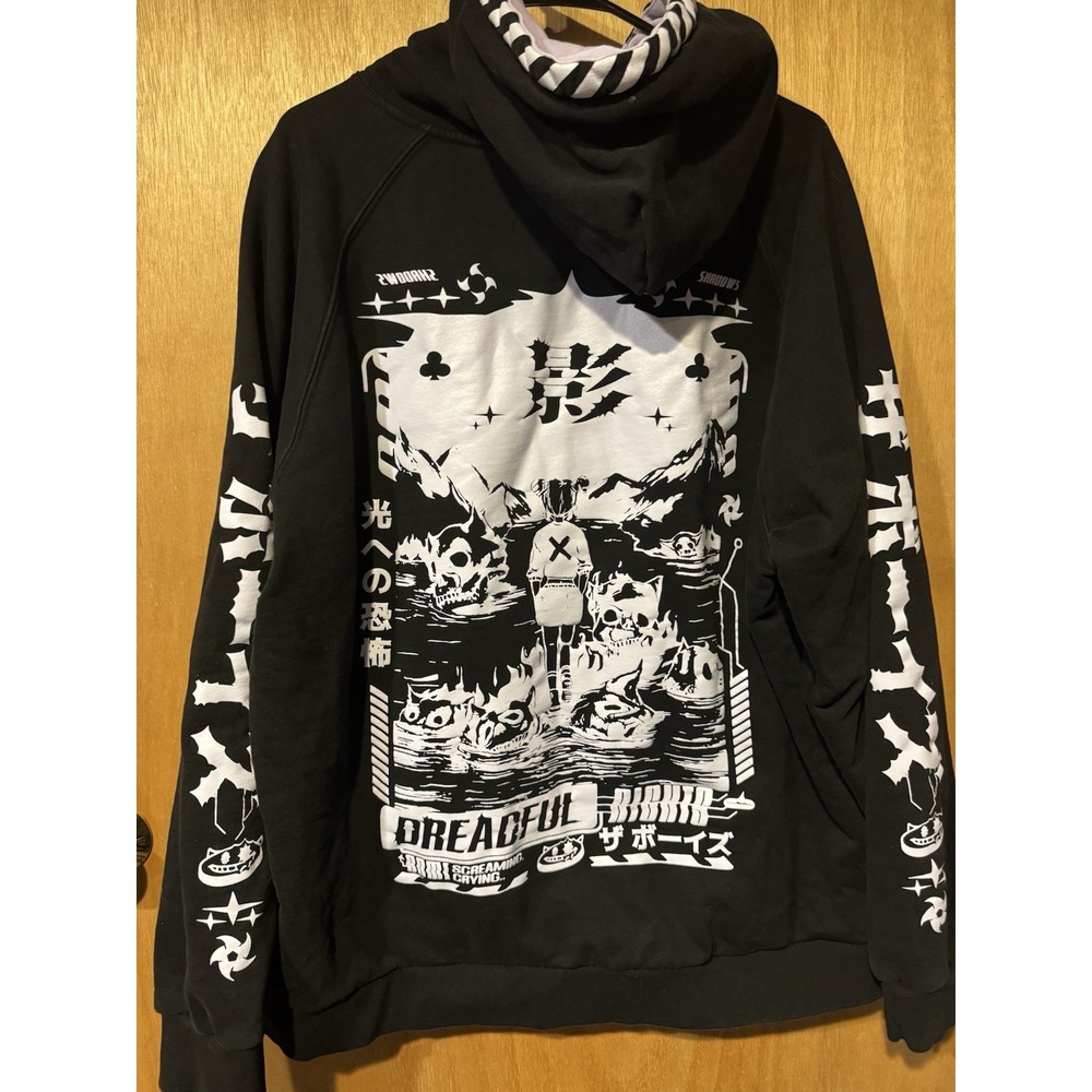 The Boys Dreadful Nights  Hoodie XXL Black Heavy  Pullover Art Skater  RARE